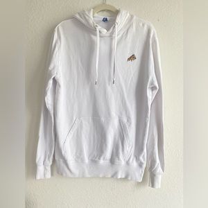 Hoodie in lightweight cotton sweatshirt fabric with a kangaroo pocket and double